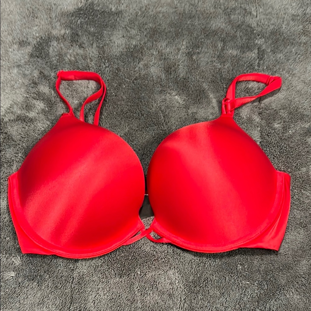 Victoria's Secret Red Satin Bra